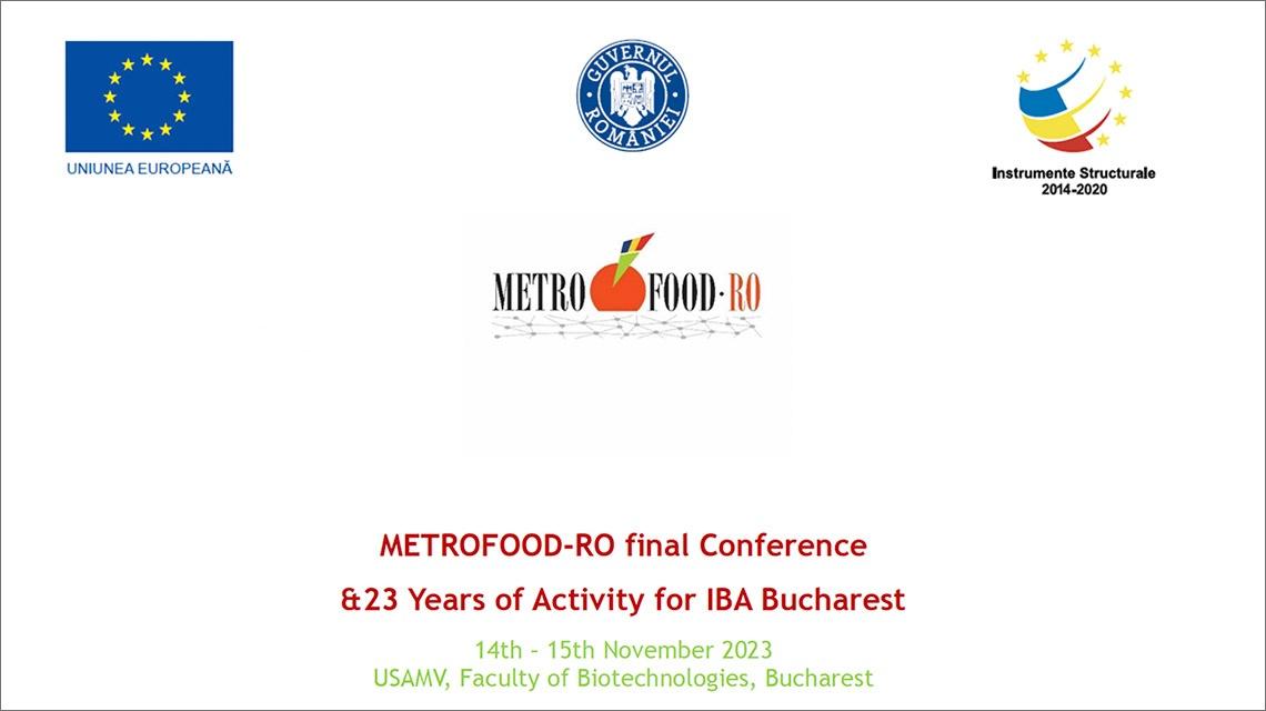 Final Conference of METROFOOD-RO Takes Place in Bucharest